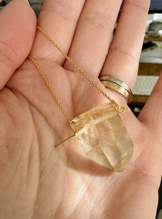 Naszyjnik z Cytrynem Naturalnym z Kongo (rezerwacja)