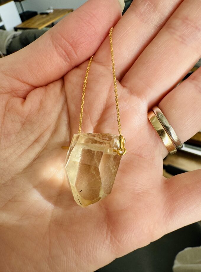 Naszyjnik z Cytrynem Naturalnym z Kongo (rezerwacja)