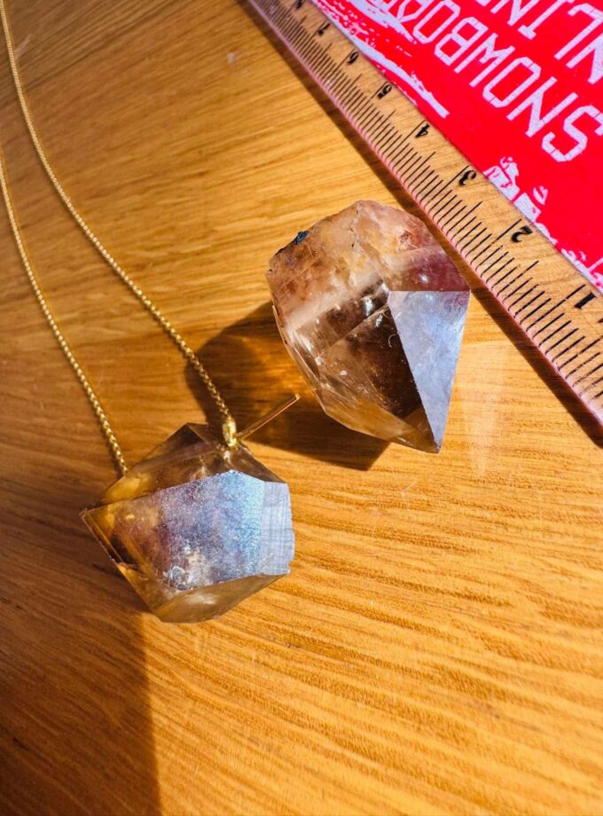 Naszyjnik z Cytrynem Naturalnym z Kongo (rezerwacja p.Ania)