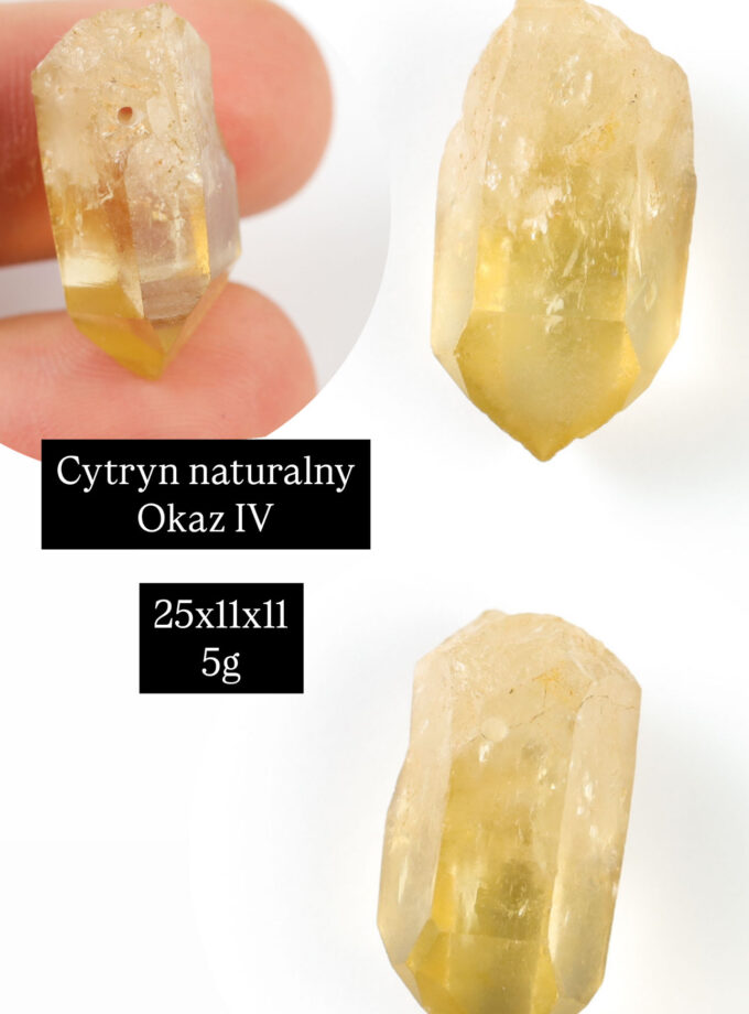 Naszyjnik z Cytrynem Naturalnym z D.R. Kongo (okaz4)