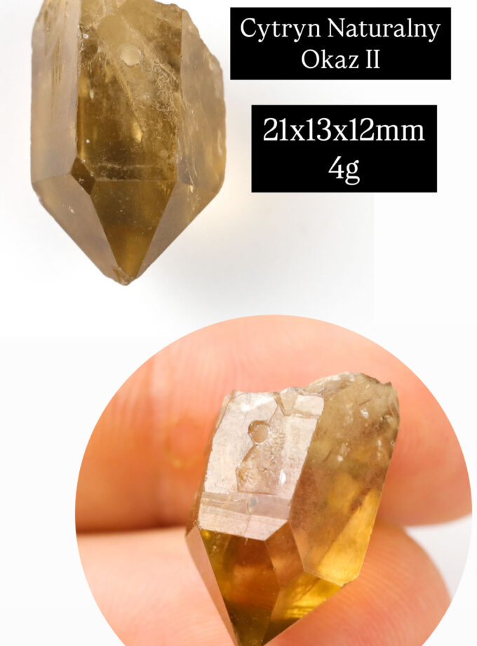 Naszyjnik z Cytrynem Naturalnym z D.R. Kongo