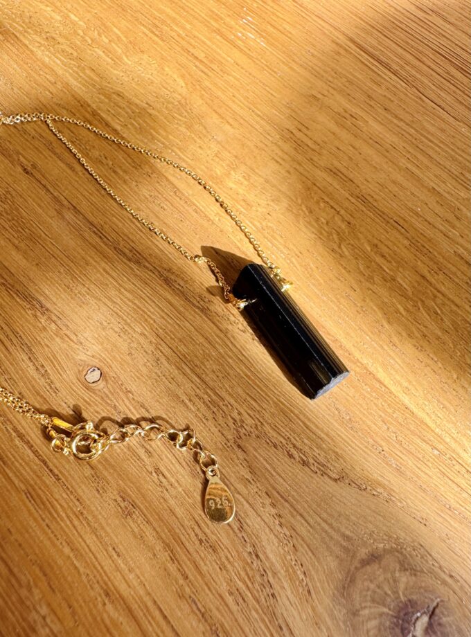 Naszyjnik z Turmalinem Czarnym Schorl (wybór okazu)