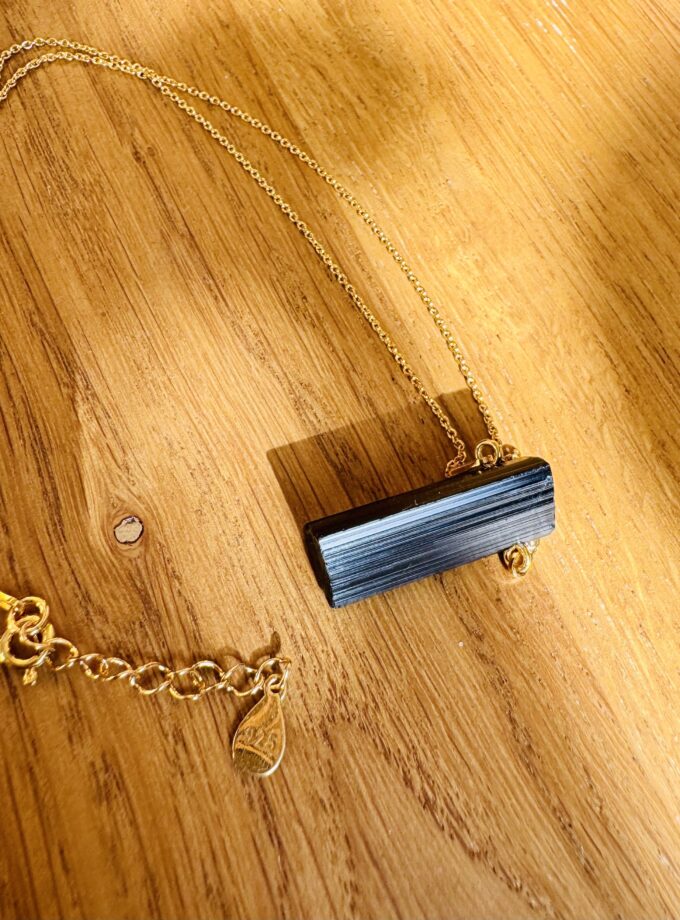 Naszyjnik z Turmalinem Czarnym Schorl (wybór okazu)