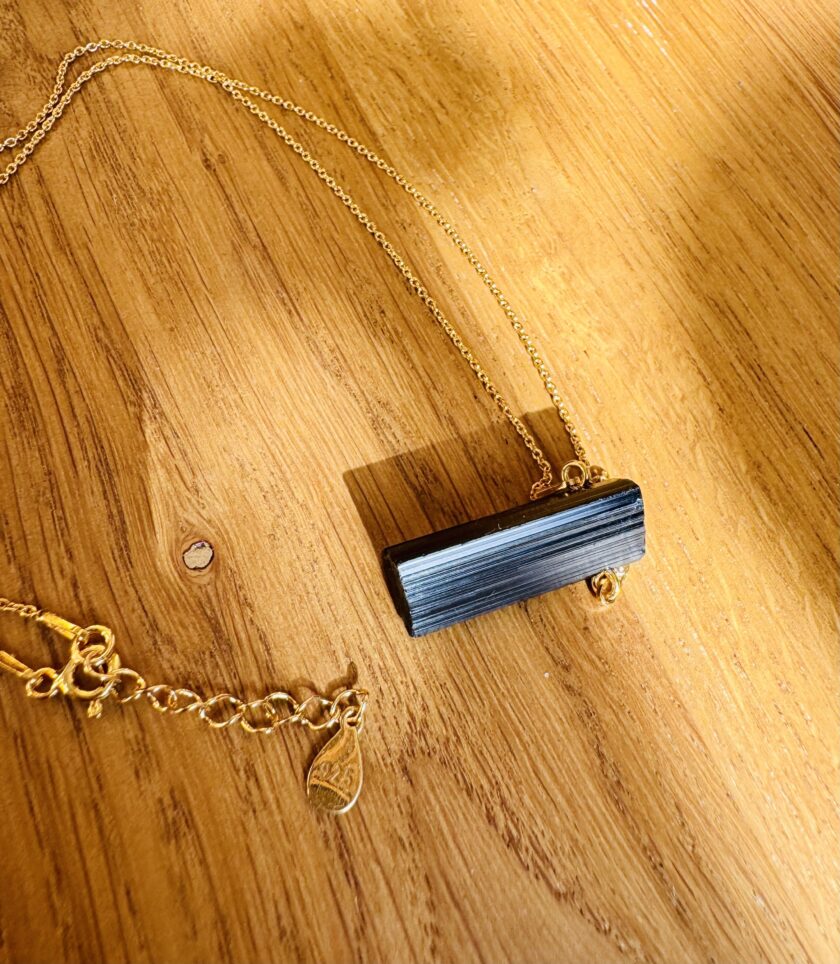 Necklace with black tourmaline (SCHORL) - Picture 5