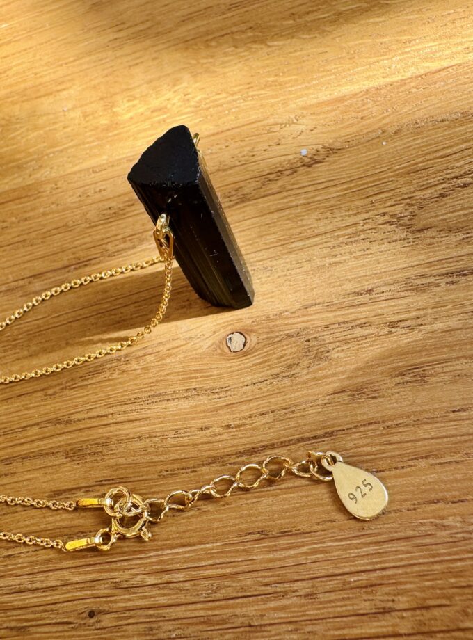 Naszyjnik z Turmalinem Czarnym Schorl (wybór okazu)