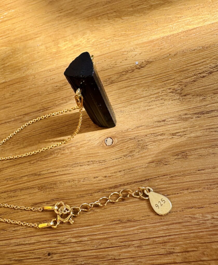 Necklace with black tourmaline (SCHORL) - Picture 6