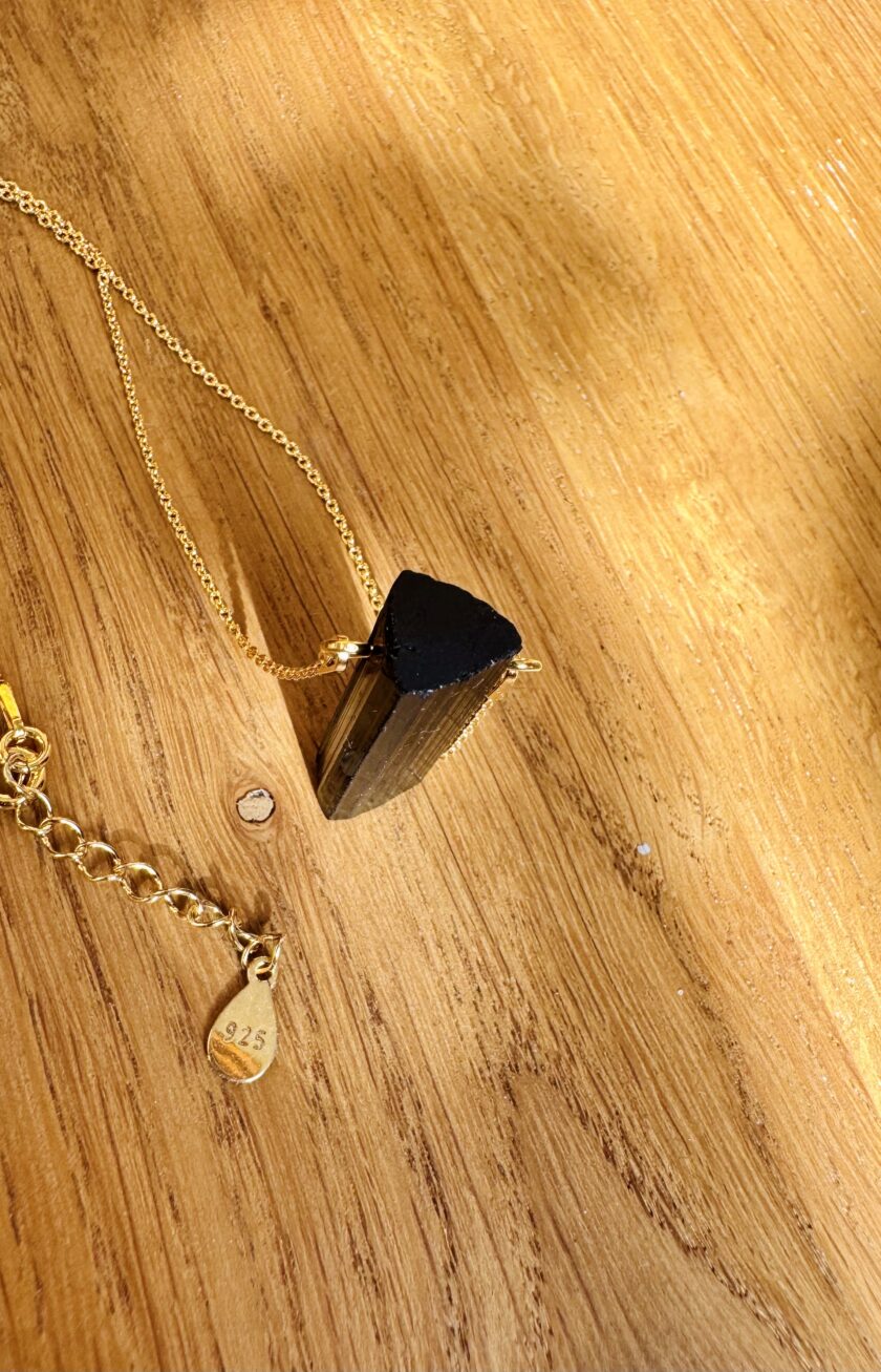 Necklace with black tourmaline (SCHORL) - Picture 7