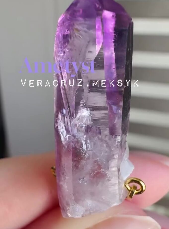 Naszyjnik z dużym Ametystem z Veracruz (wybór okazu)