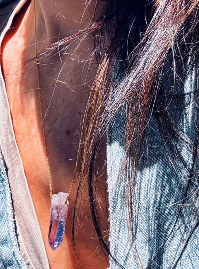 Naszyjnik z dużym Ametystem z Veracruz (wybór okazu)