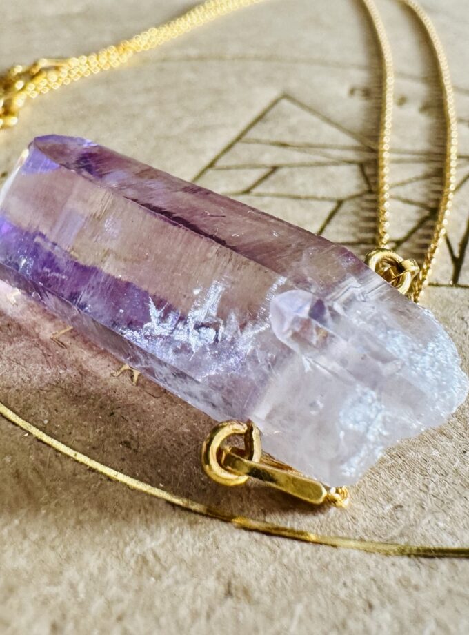 Naszyjnik z dużym Ametystem z Veracruz