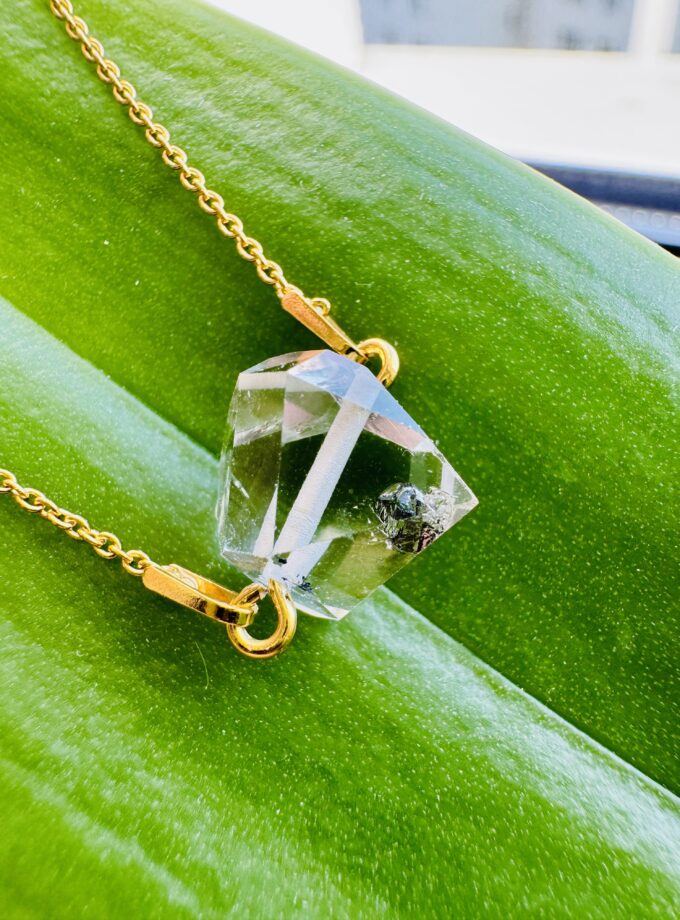 Naszyjnik z Diamentem z Herkimer