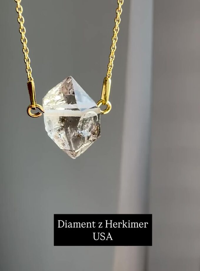 Naszyjnik z Diamentem z Herkimer