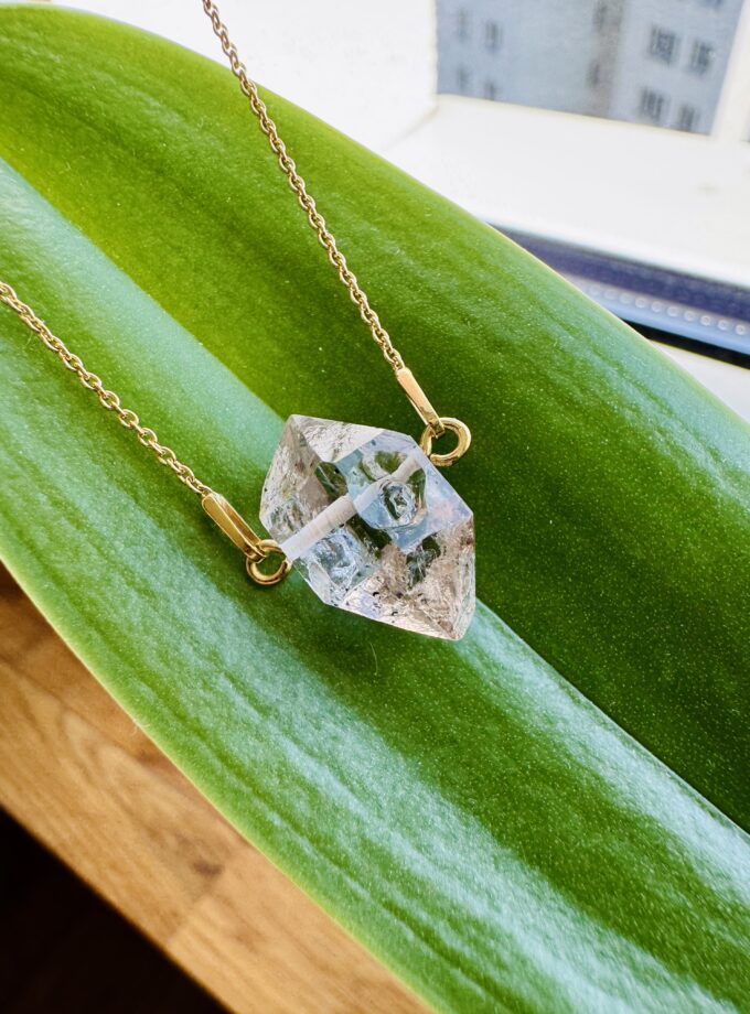 Naszyjnik z Diamentem z Herkimer