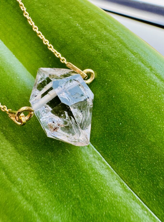 Naszyjnik z Diamentem z Herkimer