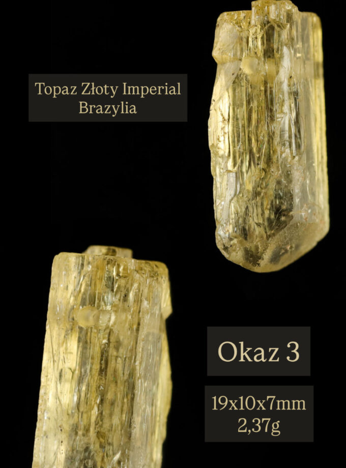 Naszyjnik z Topazem Imperialnym z Ouro Preto (Brazylia)