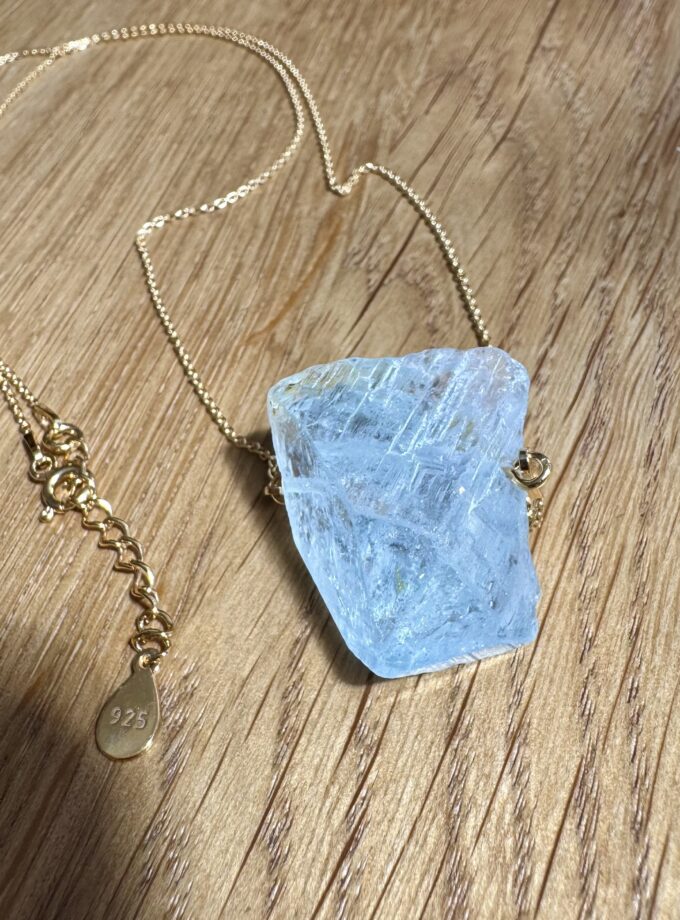 Naszyjnik z Naturalnym Topazem z Nigerii (wybór okazu)