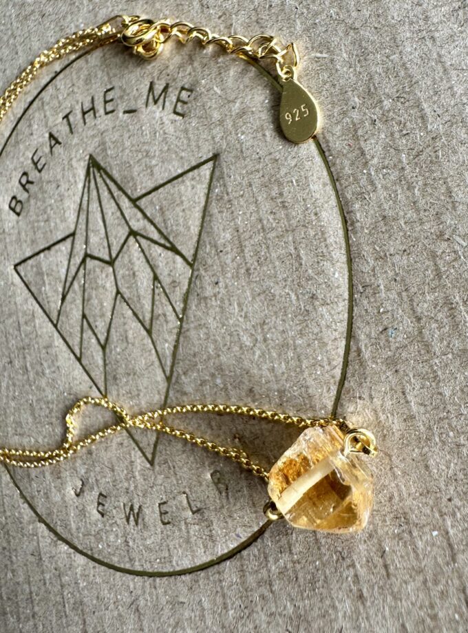 Naszyjnik z Topazem Imperialnym z Ouro Preto (Brazylia)