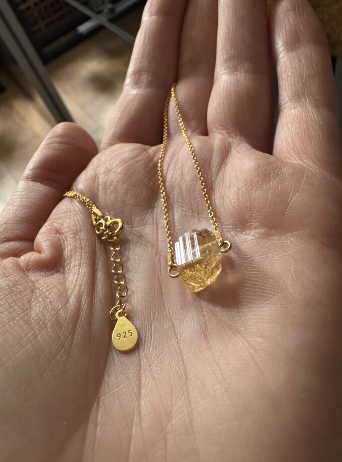 Naszyjnik z Topazem Imperialnym z Ouro Preto (Brazylia)