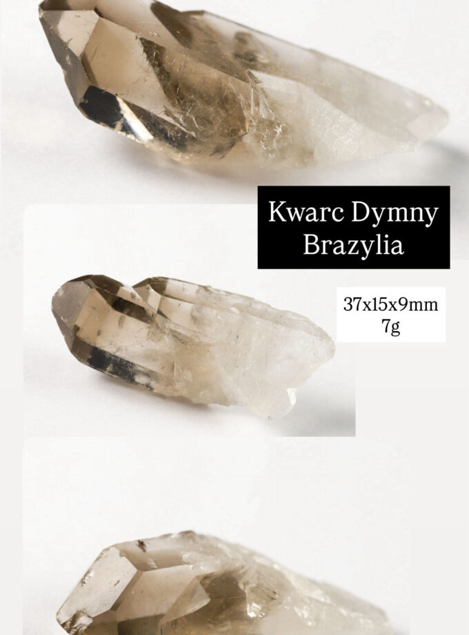 Naszyjnik z podwójnym Kwarcem Dymnym, Brazylia