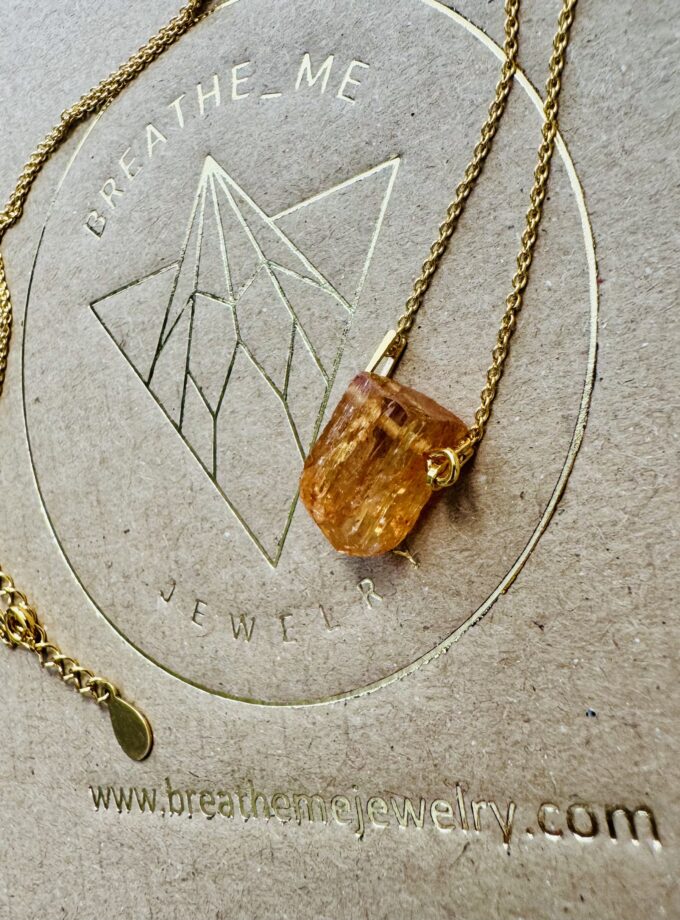 Naszyjnik z Topazem Imperialnym Ouro Preto, Brazylia