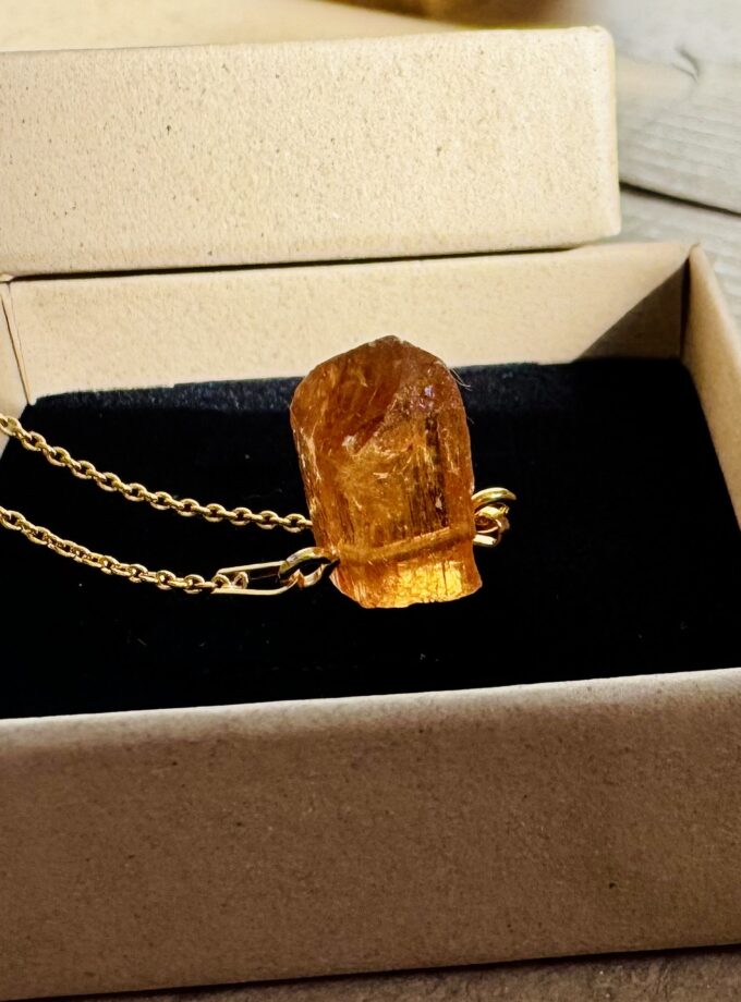 Naszyjnik z Topazem Imperialnym Ouro Preto, Brazylia