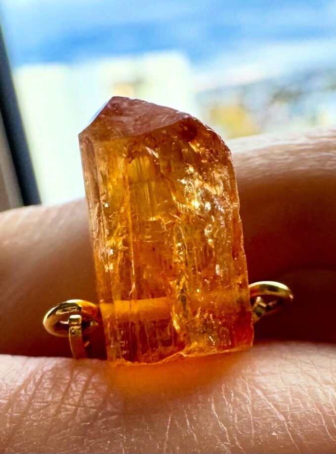 Naszyjnik z Topazem Imperialnym Ouro Preto, Brazylia