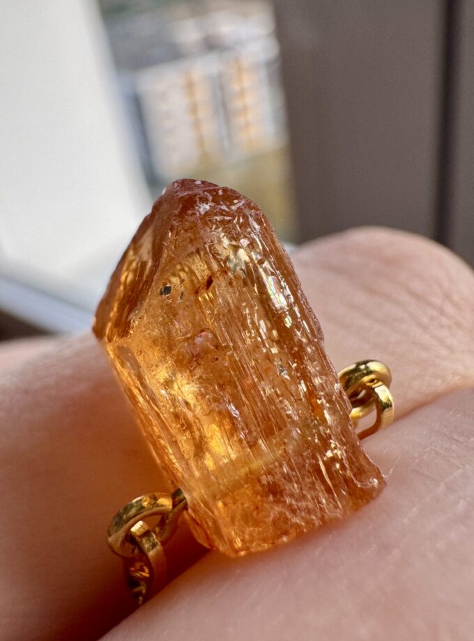 Naszyjnik z Topazem Imperialnym Ouro Preto, Brazylia