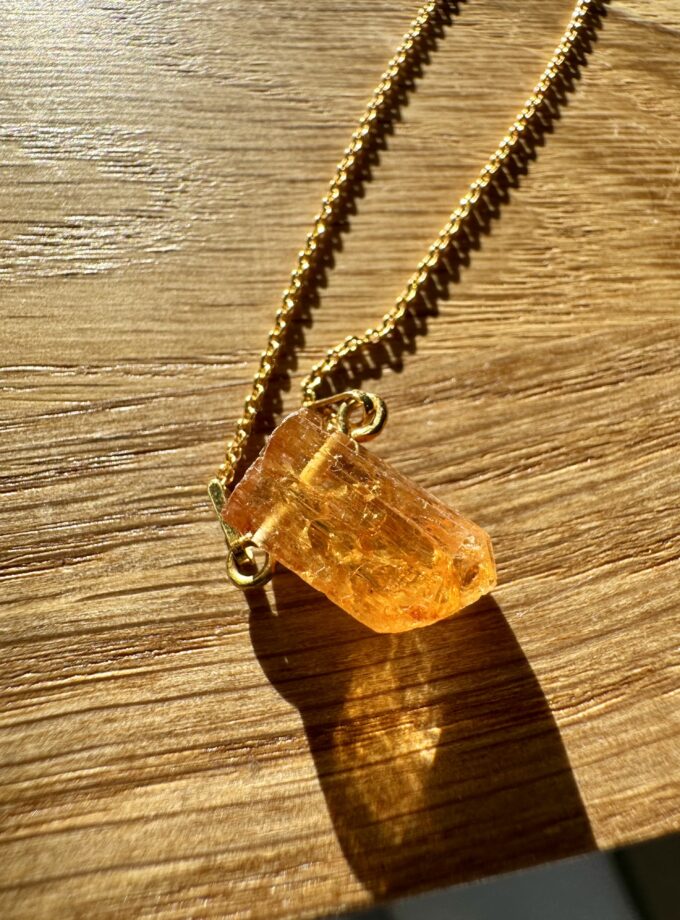 Naszyjnik z Topazem Imperialnym Ouro Preto, Brazylia