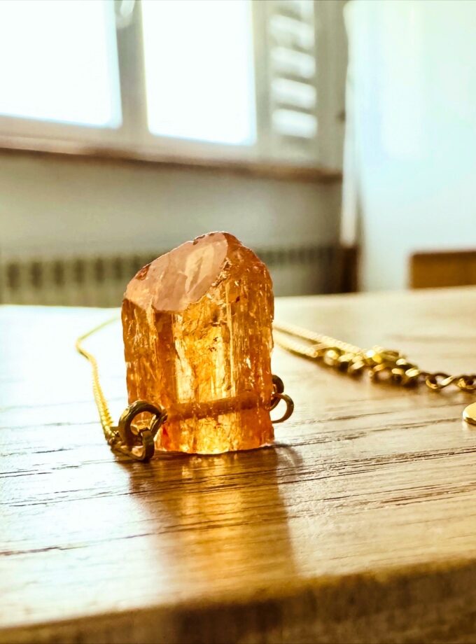 Naszyjnik z Topazem Imperialnym Ouro Preto, Brazylia