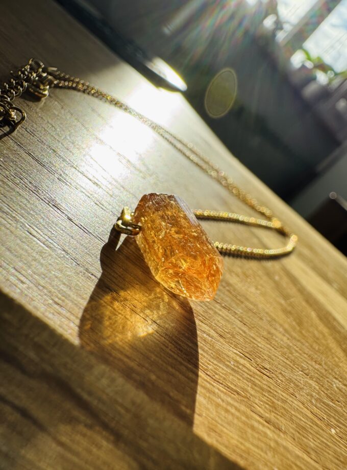 Naszyjnik z Topazem Imperialnym Ouro Preto, Brazylia