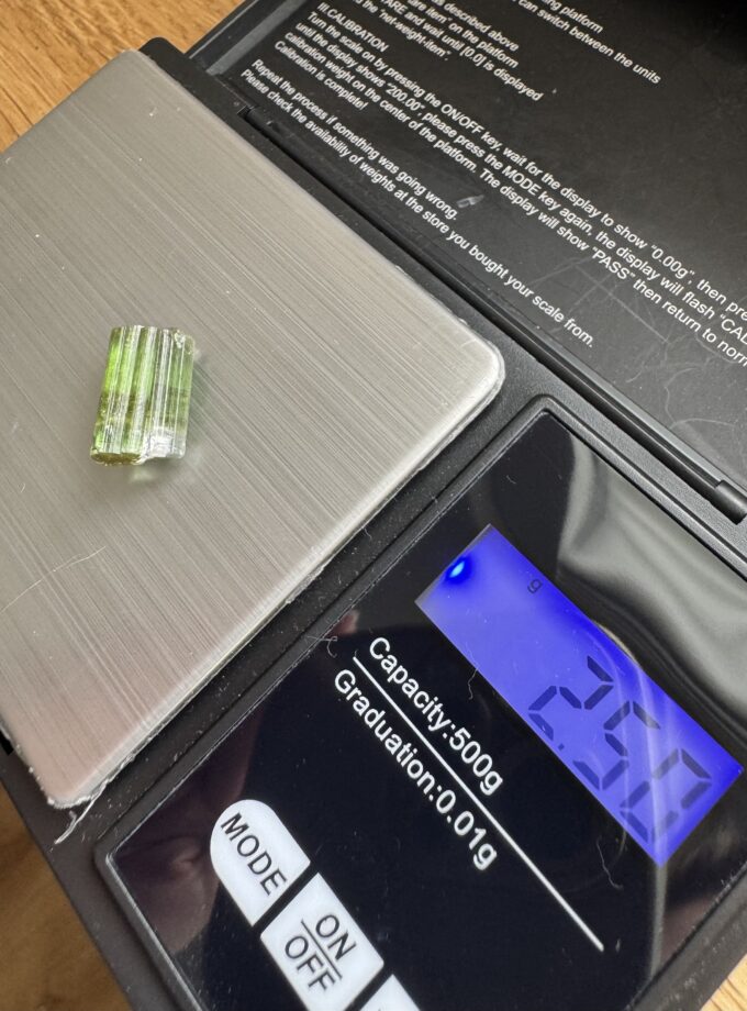 Naszyjnik z podwójnym Turmalinem Werdelitem, Afganistan - rezerwacja