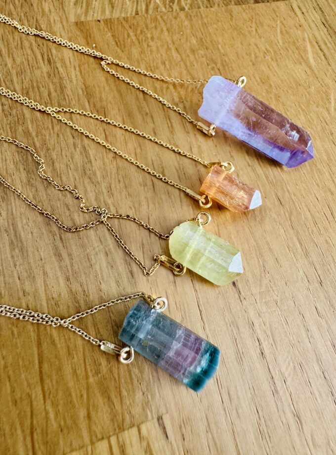 Naszyjnik z tęczowym Turmalinem, Afganistan