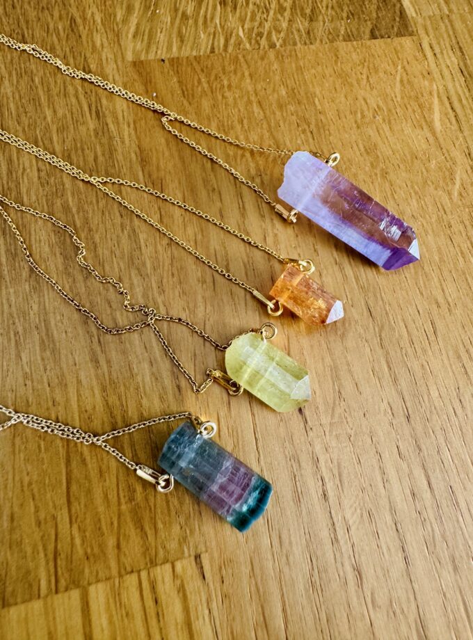 Naszyjnik z tęczowym Turmalinem, Afganistan