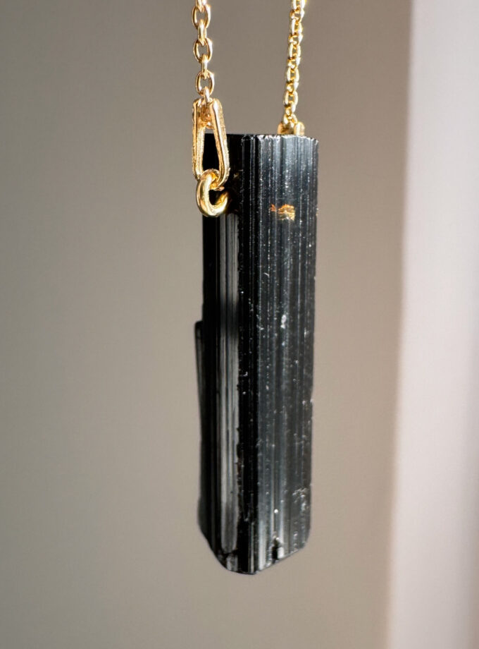Naszyjnik z Czarnym Turmalinem z Pakistanu