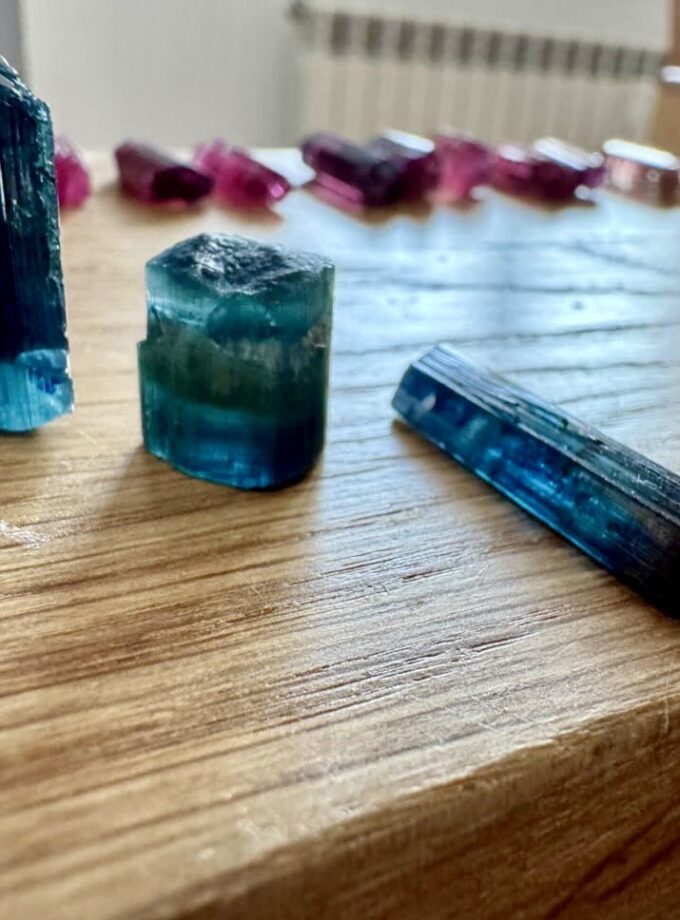 Naszyjnik z dużym Indygolitem, Afganistan