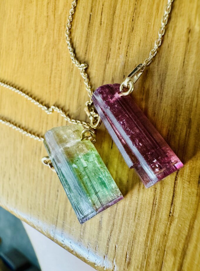 Naszyjnik z Rubelitem z Afganistanu