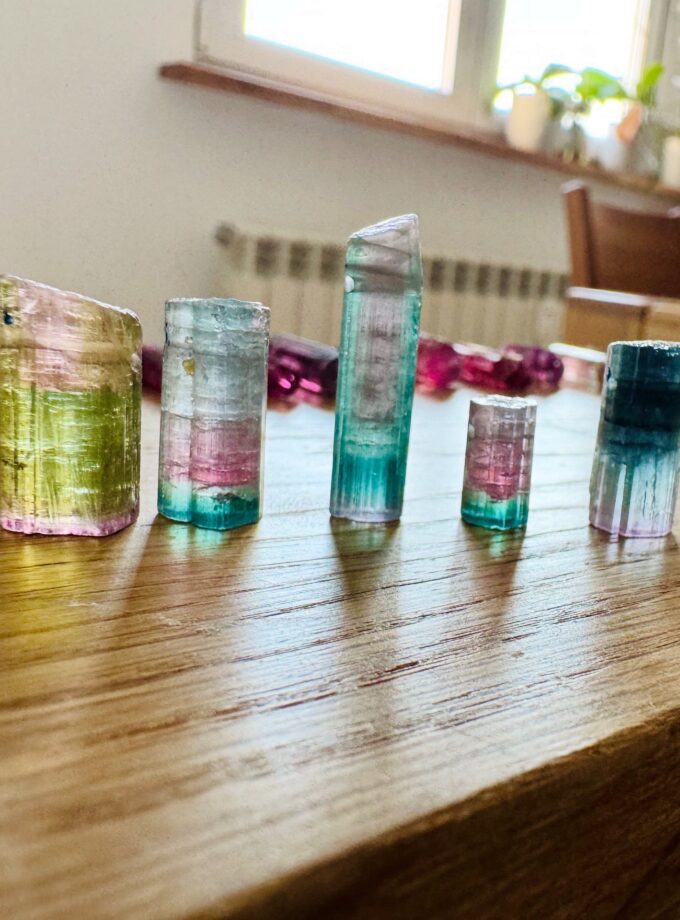 Naszyjnik z Turmalinem Arbuzowym, Afganistan