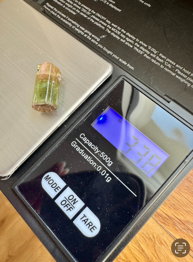 Naszyjnik z Turmalinem Arbuzowym, Afganistan