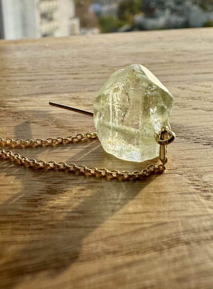 Naszyjnik z niebieskim Topazem Aqua Blue z Nigerii