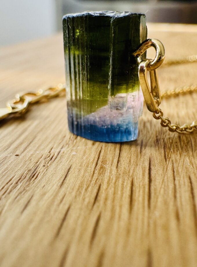 Naszyjnik z Turmalinem Blue Cap z Paprok