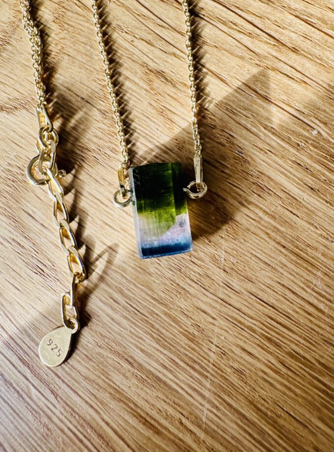 Naszyjnik z Turmalinem Blue Cap z Paprok