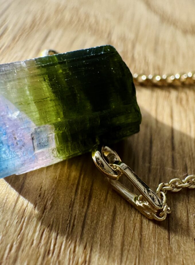 Naszyjnik z Turmalinem Blue Cap z Paprok