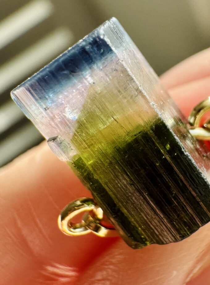 Naszyjnik z Turmalinem Blue Cap z Paprok