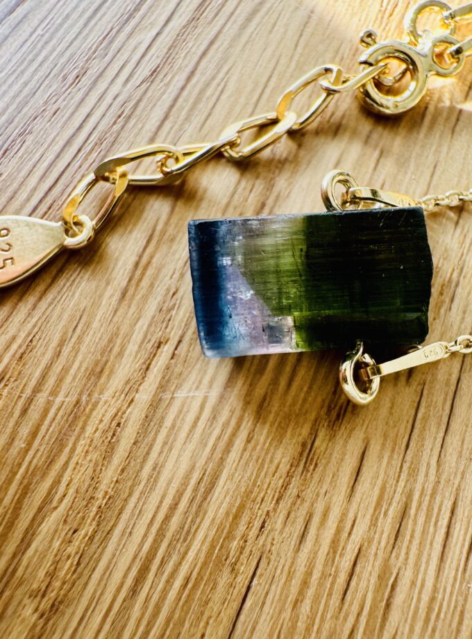 Naszyjnik z Turmalinem Blue Cap z Paprok