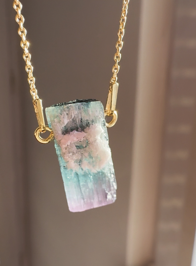 Naszyjnik z Turmalinem Rose Cap z Paprok