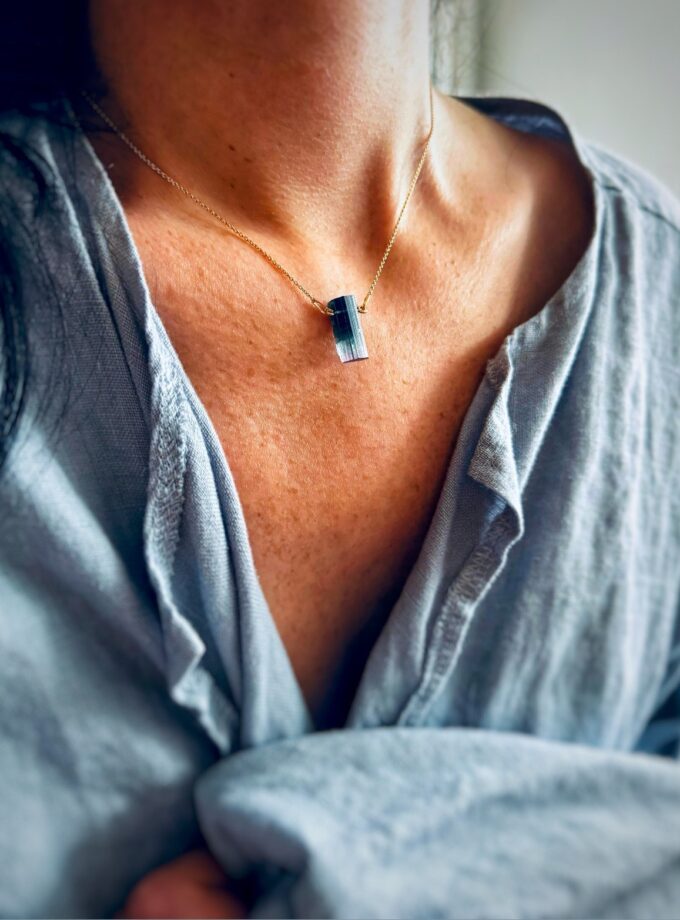 Naszyjnik z Turmalinem Rose Cap z Paprok