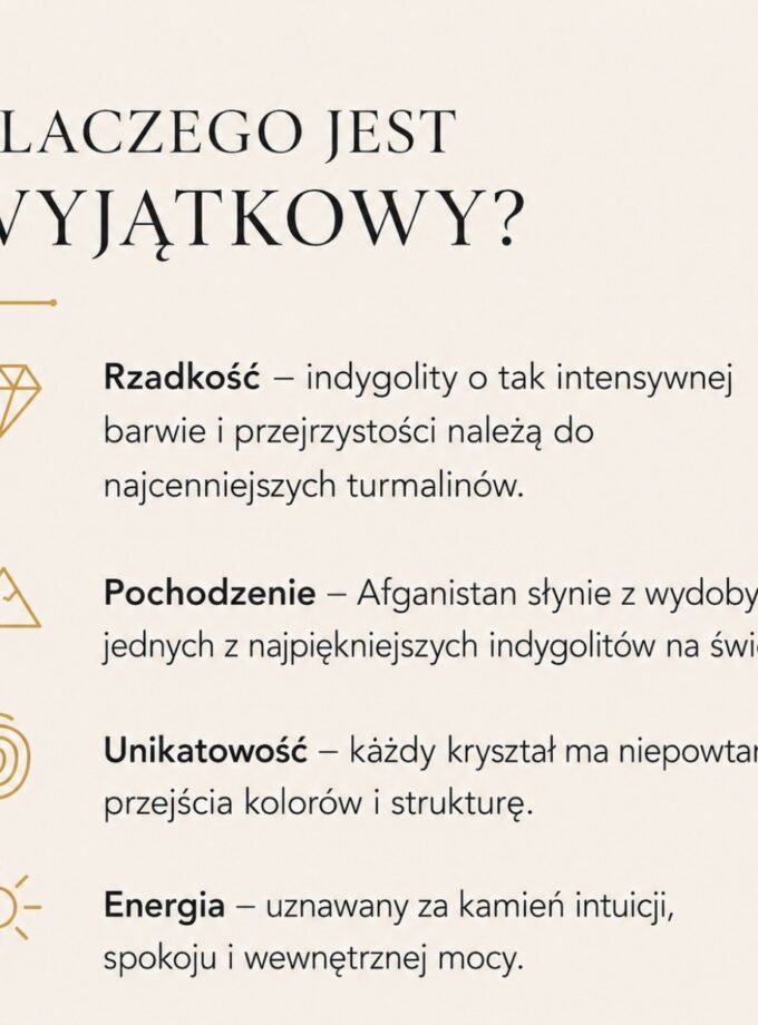 Naszyjnik z Indygolitem, Afganistan