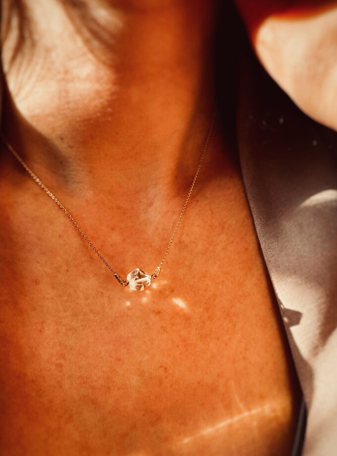 Naszyjnik z Diamentem z Herkimer (okaz3)