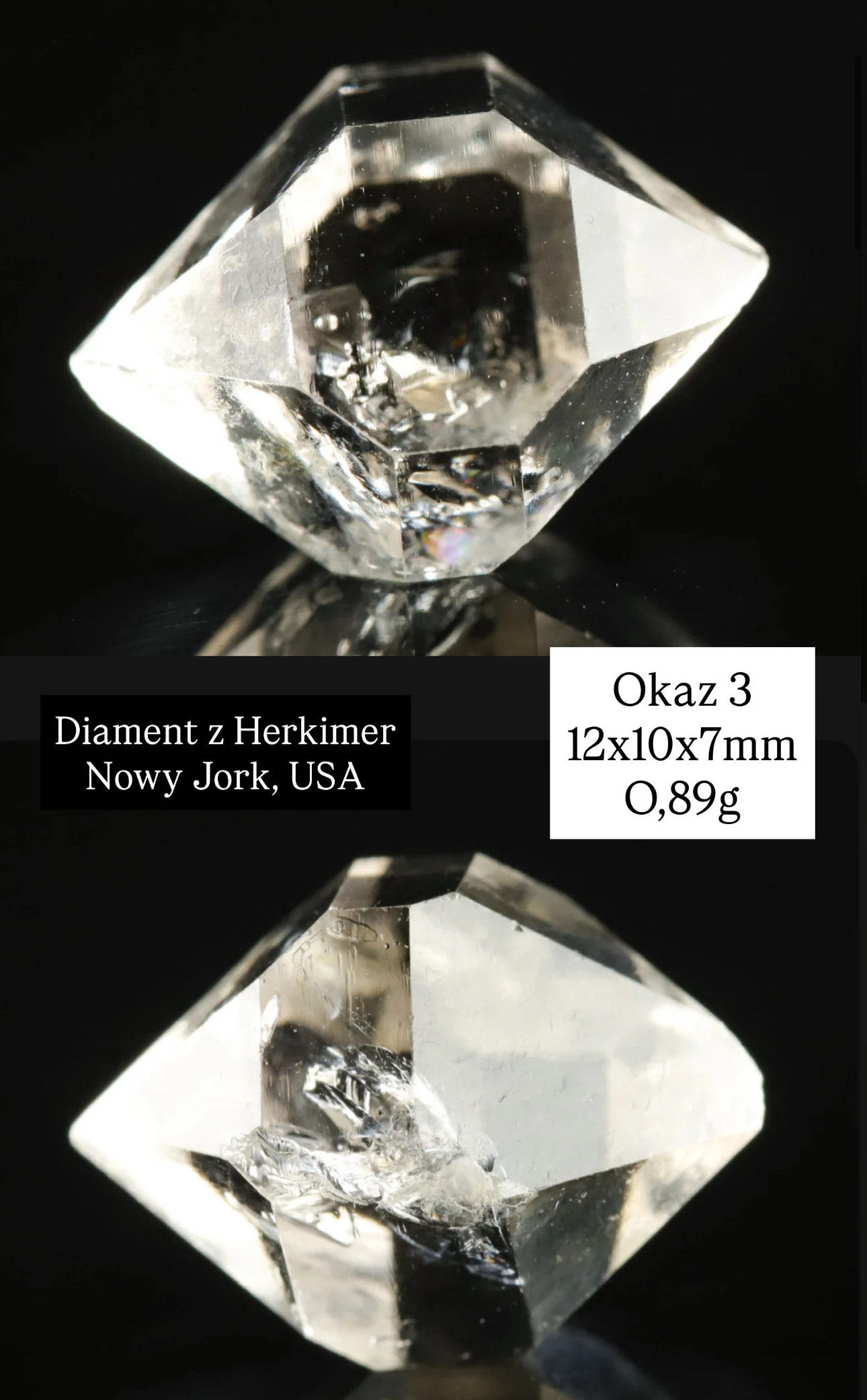 Naszyjnik z Diamentem z Herkimer (okaz3) - obrazek 5