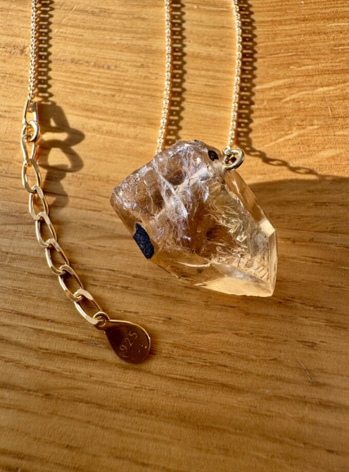 Naszyjnik z Naturalnym Cytrynem z D.R. Kongo